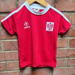 Polska Kids Red Soccer T-Shirt